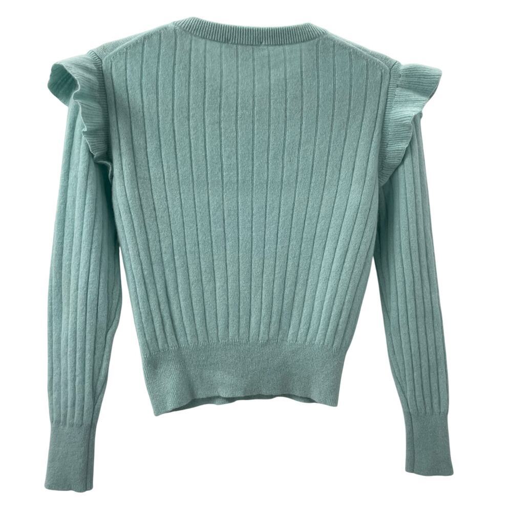 White + Warren Xs Flutter Sleeve Cashmere Sweater… - image 7